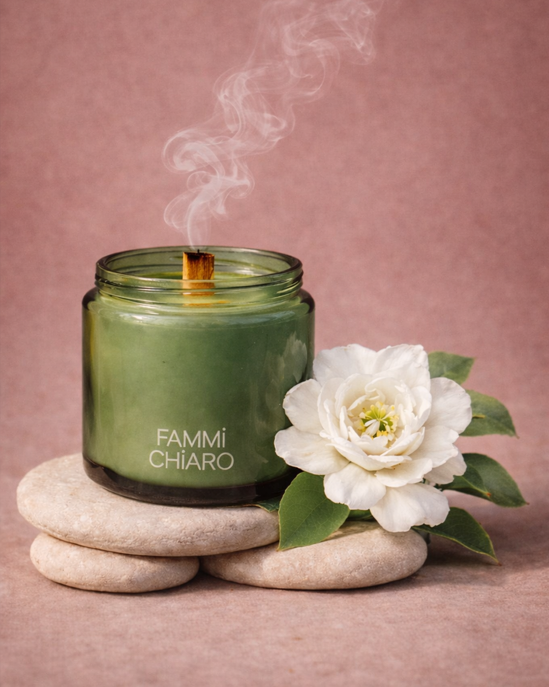 Presenza Bianca · Vela de Jasmim · Edição Especial Dia das Mães ·  Aromática 100% Vegetal e Artesanal (200ml)