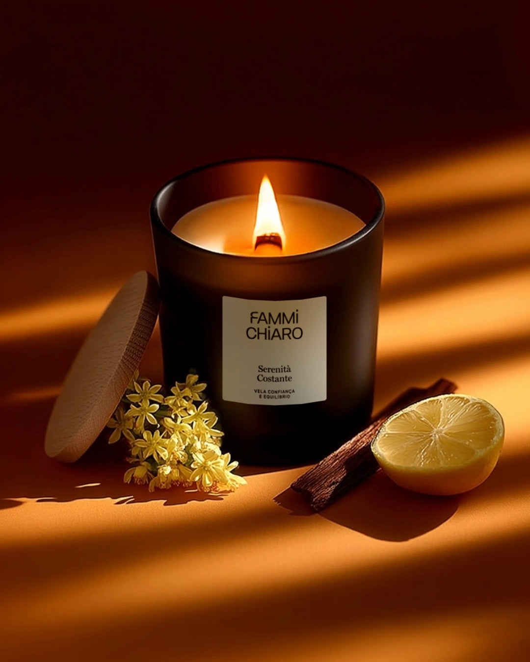 Vela Aromática 100% Vegetal e Artesanal Serenità Costante (Confiança e Equilíbrio) 262ml