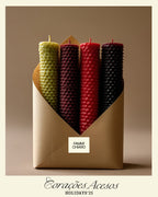 Velas Alveoladas  — As 12 Cores com Cera Alveolada