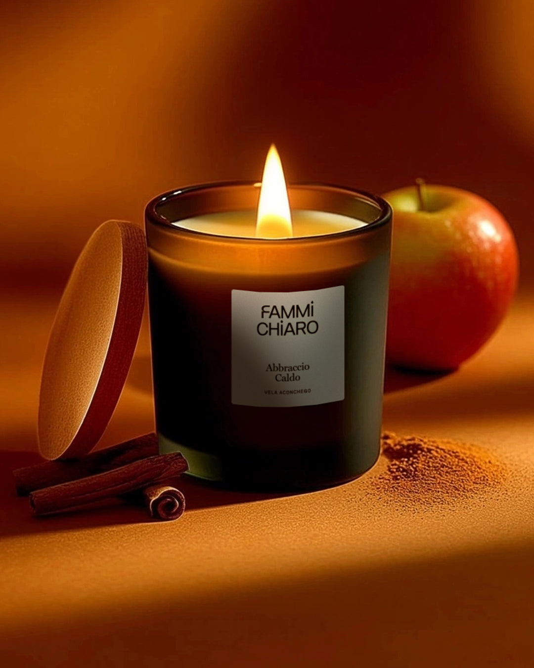Vela Aromática 100% Vegetal e Artesanal Abbraccio Caldo (Aconchego) 262ml