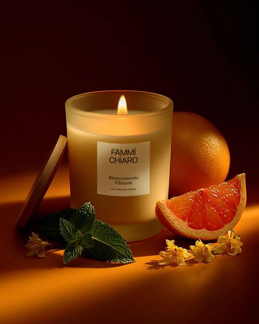 Vela Aromática 100% Vegetal e Artesanal Rinnovamento Vibrante (Revitalização) 262ml
