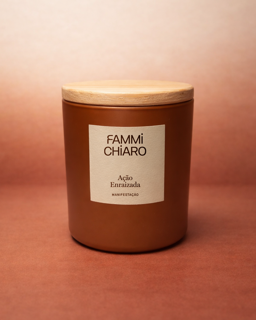 Ação Enraizada · Manifestação · Vela Aromática Vegetal Artesanal 262 ml
