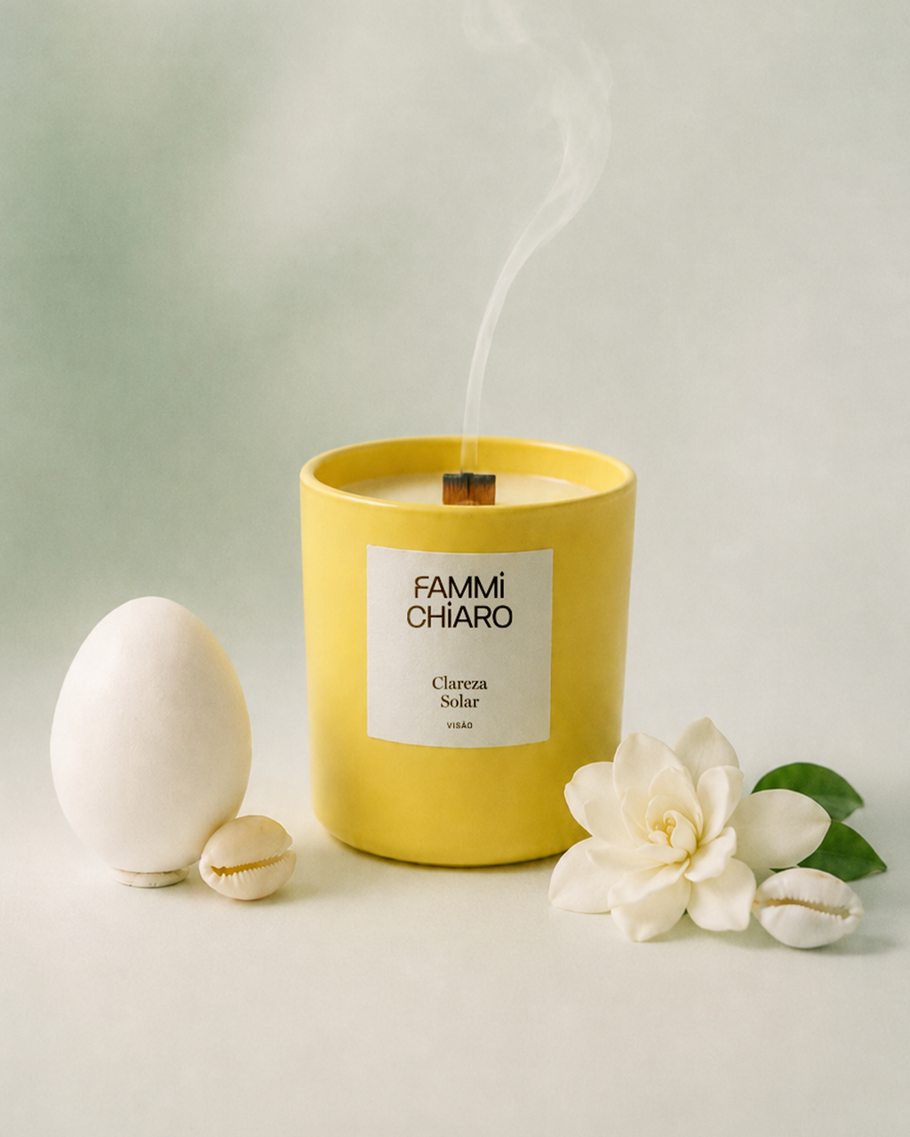 Clareza Solar · Visão · Vela Aromática Vegetal Artesanal 262 ml