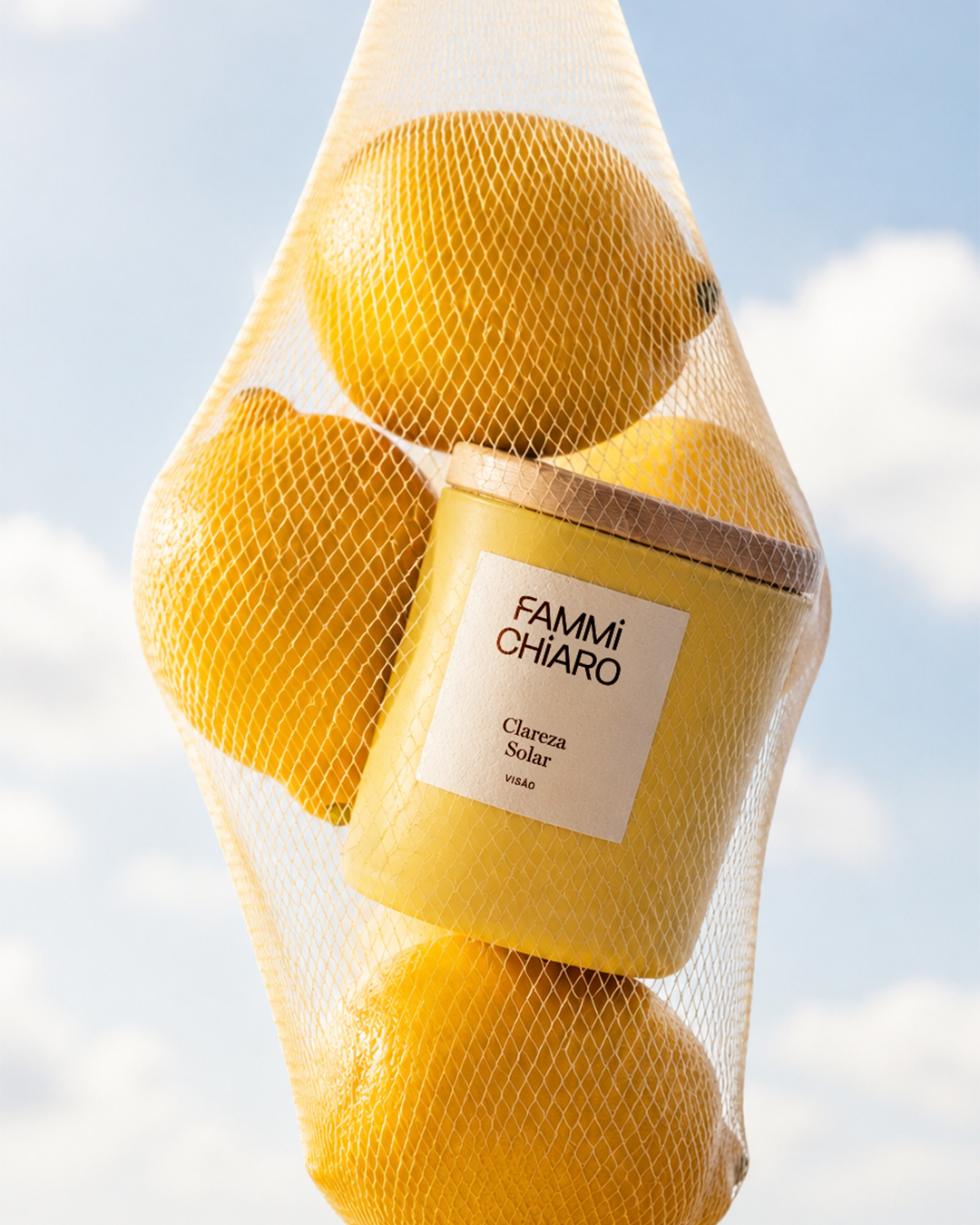 Clareza Solar · Visão · Vela Aromática Vegetal Artesanal 262 ml