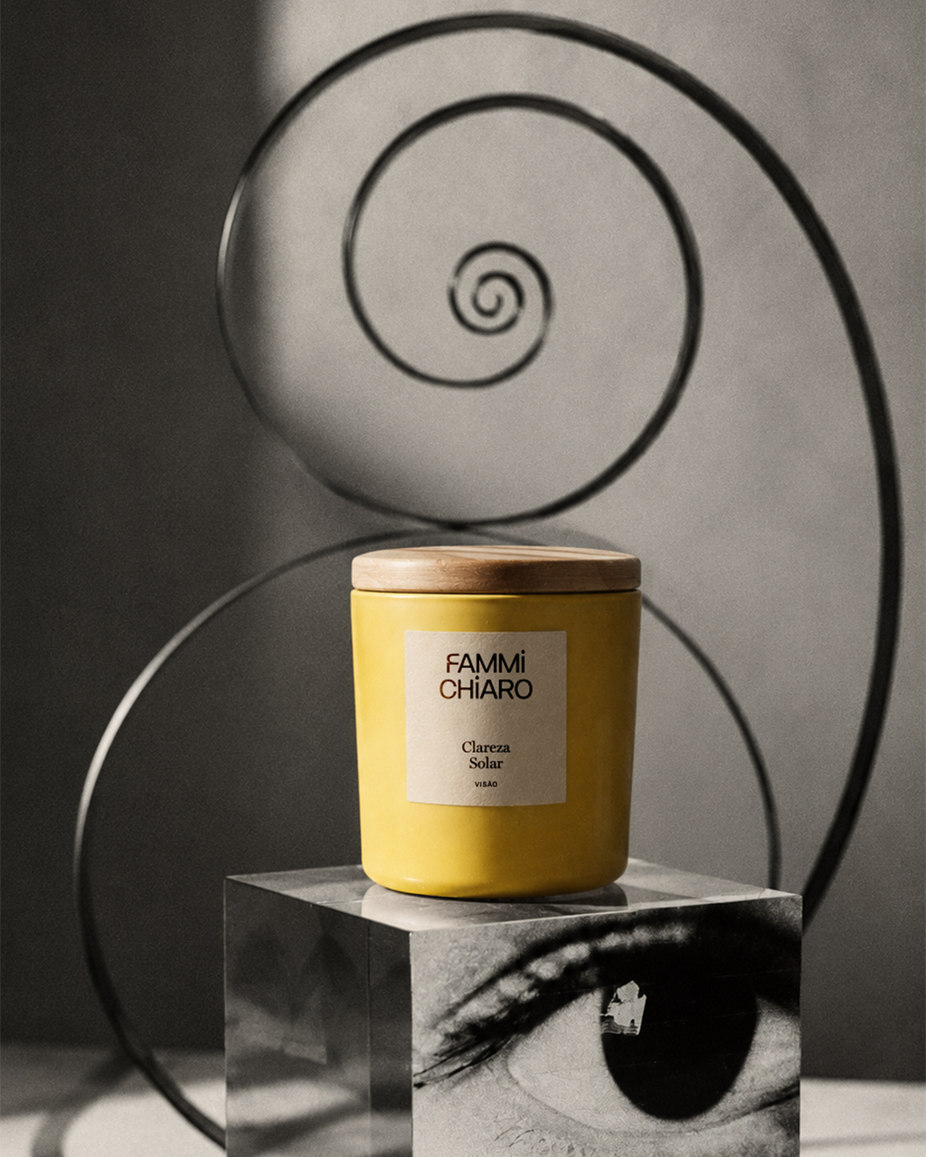 Clareza Solar · Visão · Vela Aromática Vegetal Artesanal 262 ml