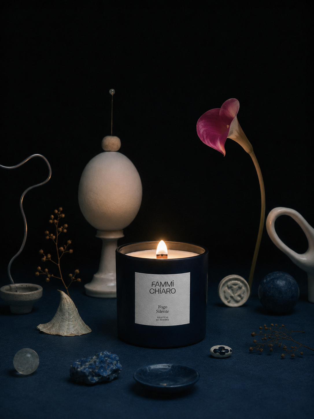 Fogo Silente · Solstício de Inverno · Gestação Invisível ·  Vela Aromática 100% Vegetal e Artesanal 262ml