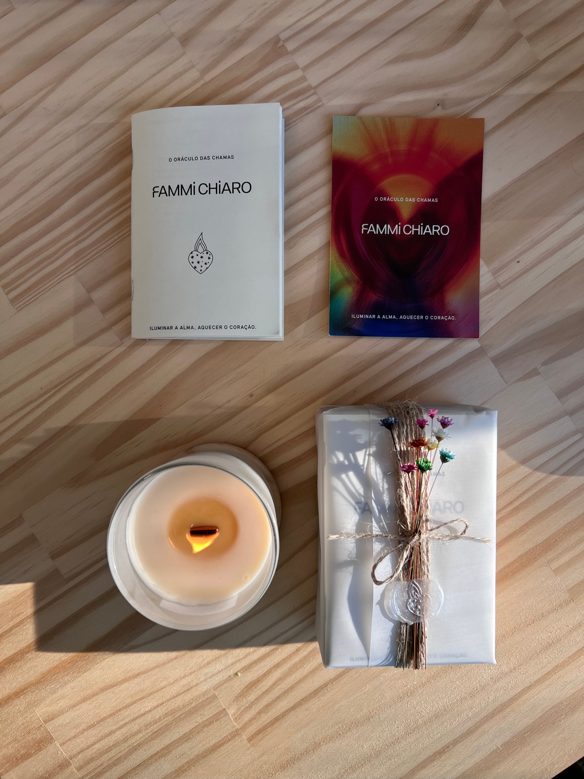 O Oráculo das Chamas: Iluminar a Alma. Aquecer o Coração.