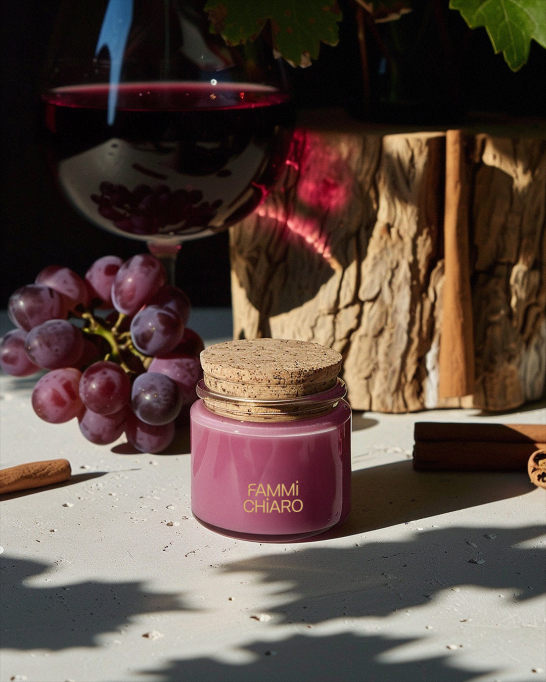 Fruto da Terra (Vela de Uva) Aromática 100% Vegetal e Artesanal · 100ml