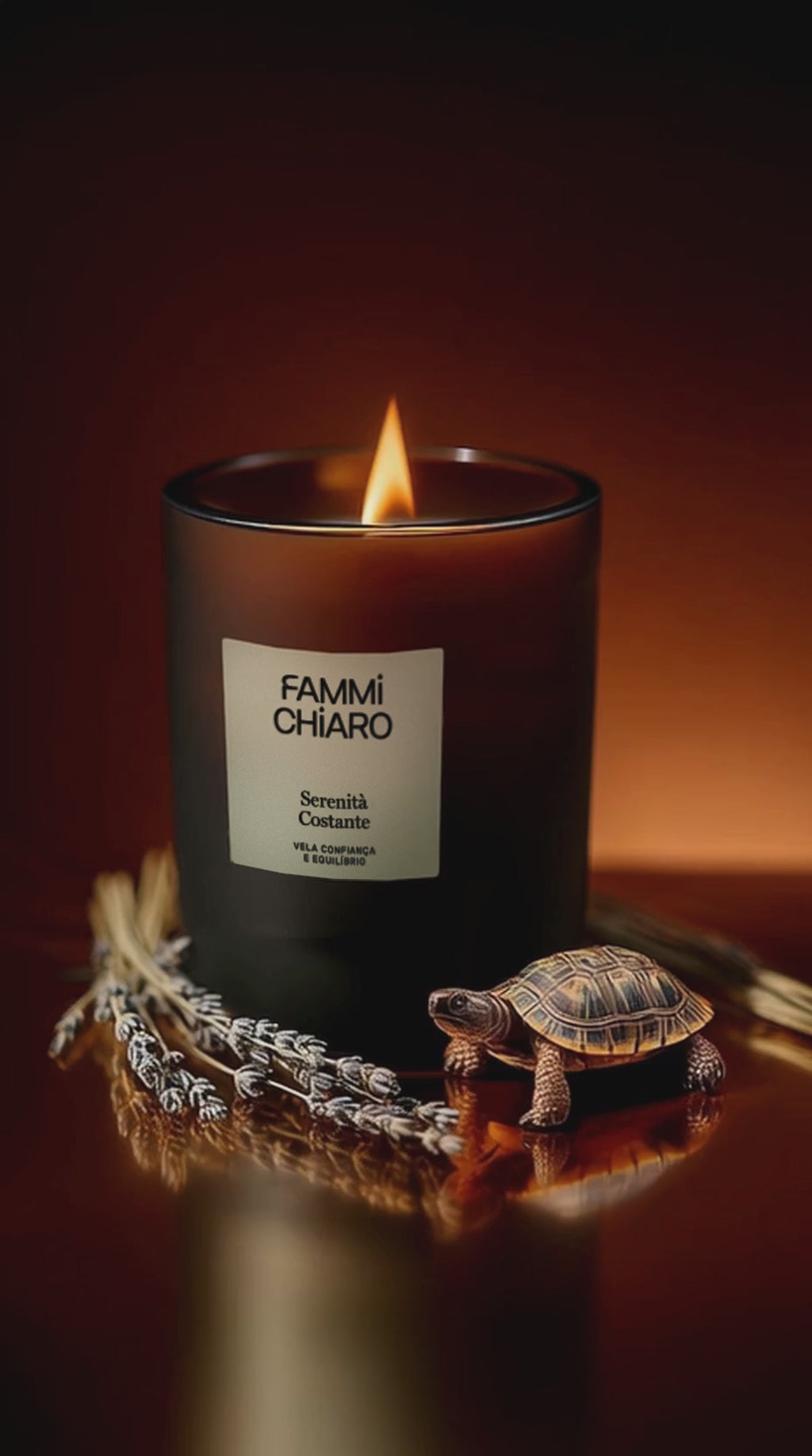 Vela Aromática 100% Vegetal e Artesanal Serenità Costante (Confiança e Equilíbrio) 262ml