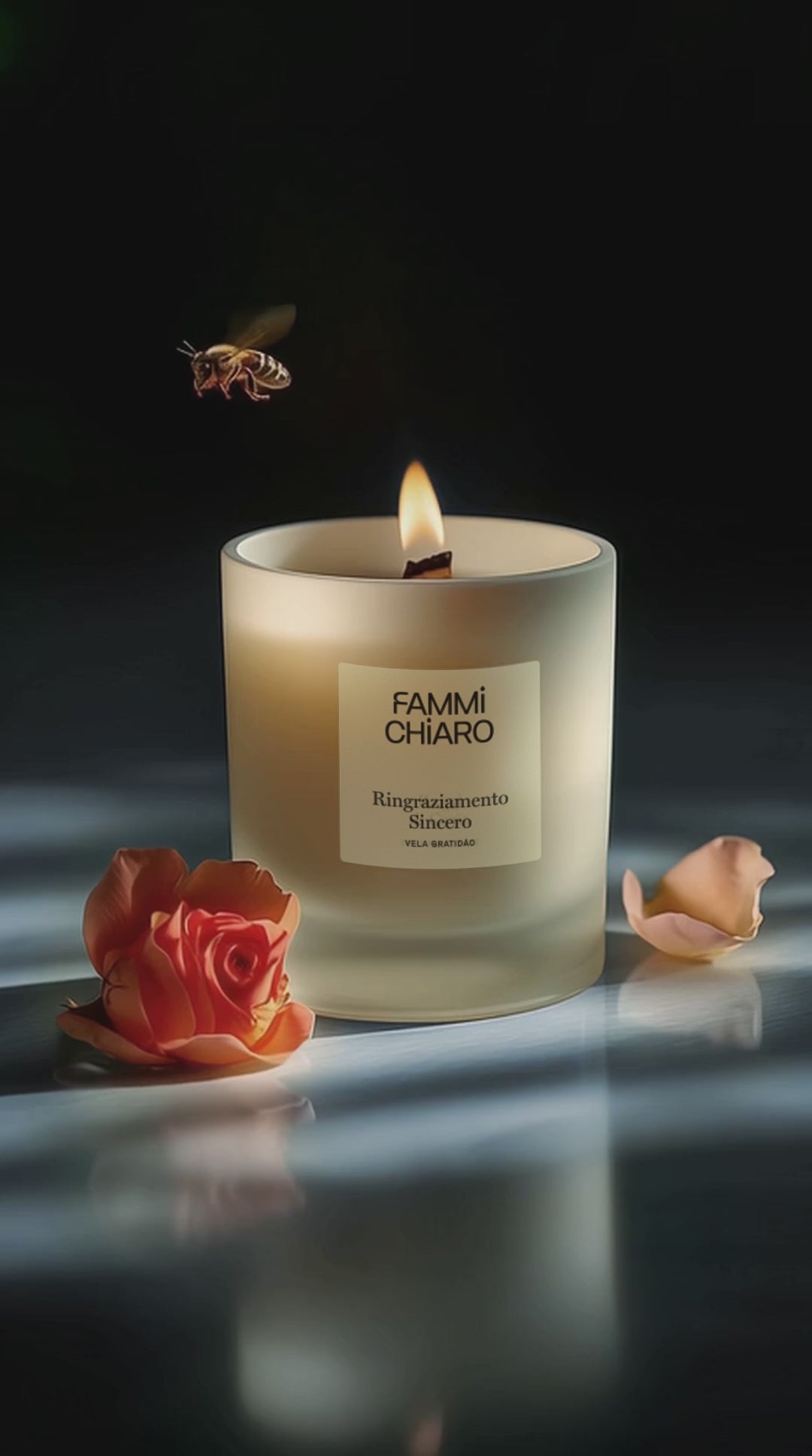 Vela Aromática 100% Vegetal e Artesanal Ringraziamento Sincero (Gratidão) 262ml