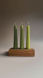 Trio de Velas De Natal Européias l Aromática, 100% Vegetal e Artesanal