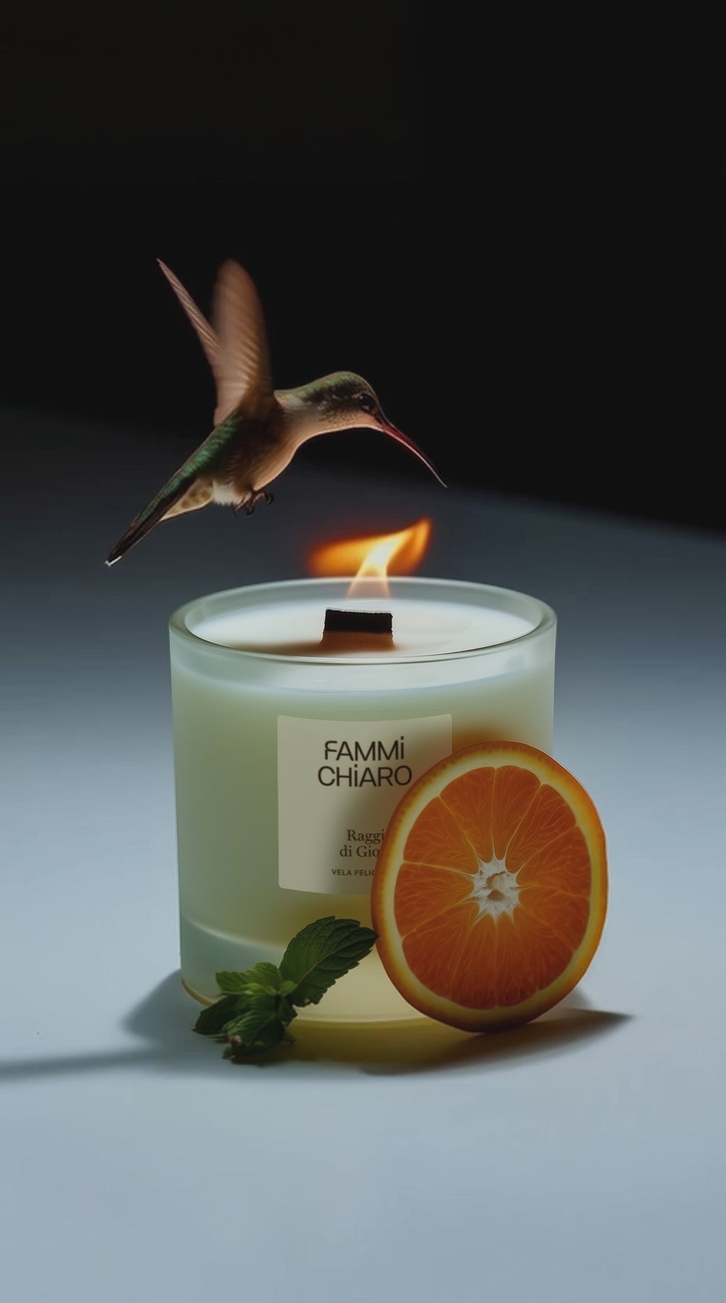 Vela Aromática 100% Vegetal e Artesanal Raggi di Gioia (Felicidade) 262ml