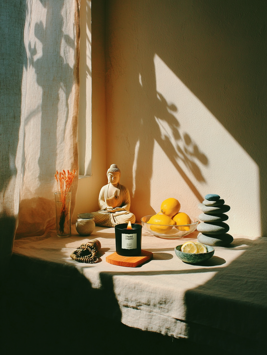 Vela Aromática 100% Vegetal e Artesanal Serenità Costante (Confiança e Equilíbrio) 262ml